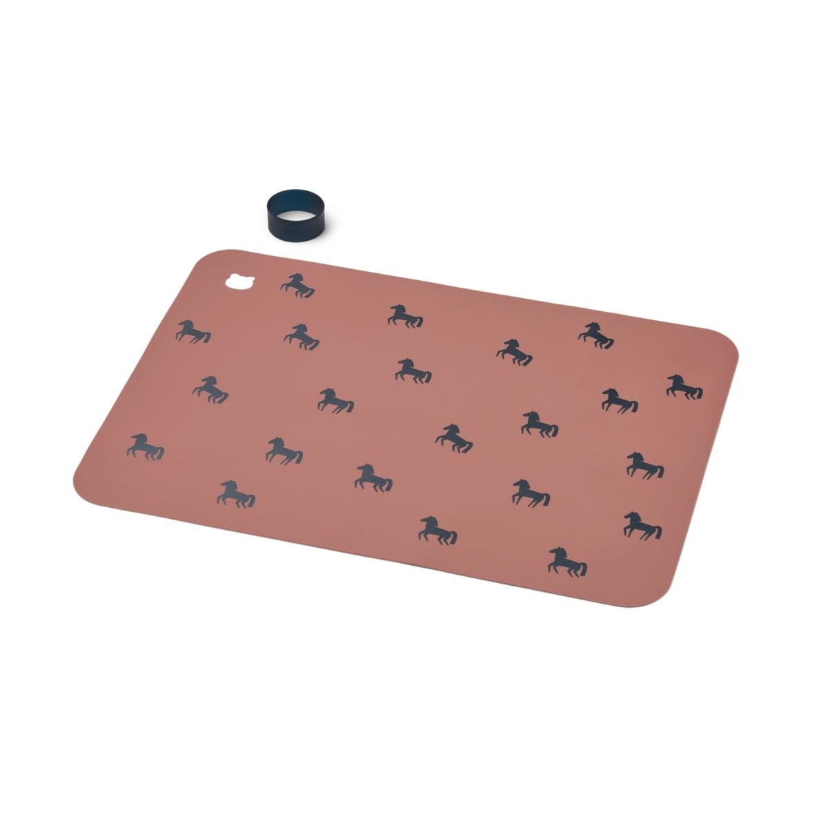 Liewood Jude Silikon-Tischset „Horses / Dark rosetta“, 42x30cm