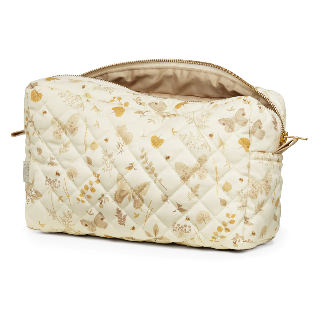 Cam Cam Kosmetiktasche „Butterflies / Latte“