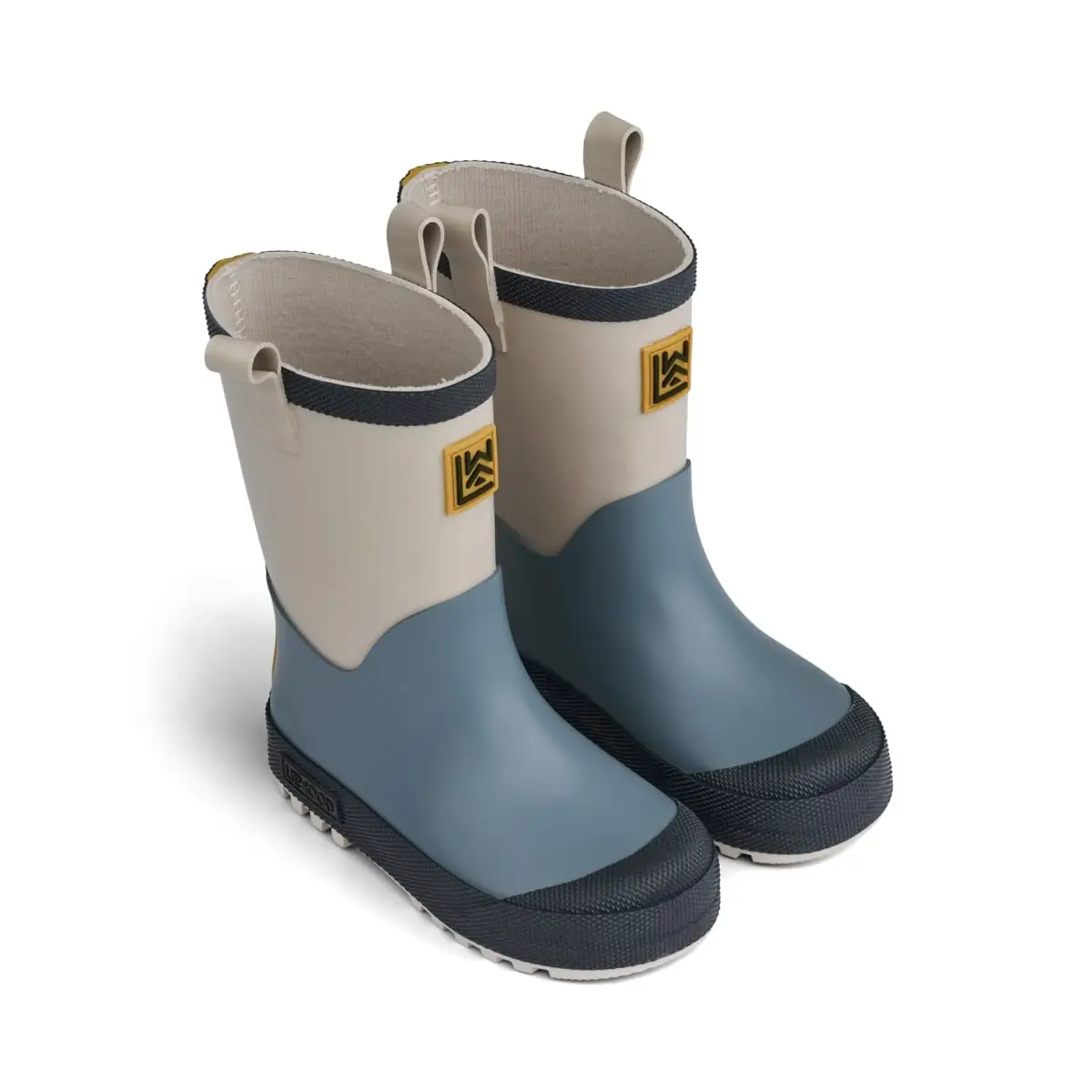 Liewood Sasha Gummistiefel „Whale blue multi mix“, Baumwollfutter, Gr. 24