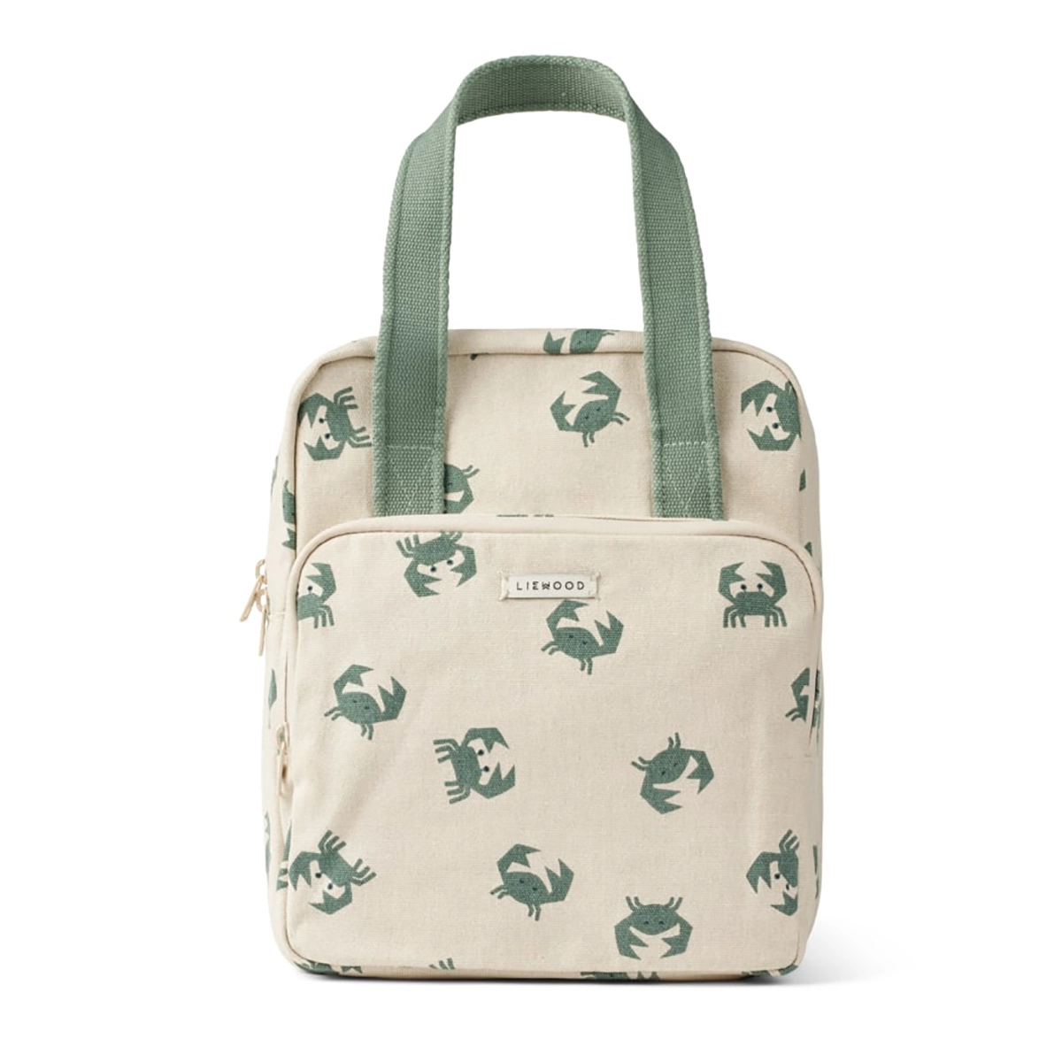 Liewood Kinder-Rucksack Elsa „Crab / Sandy“, Bio-Baumwolle, 30x24x12cm