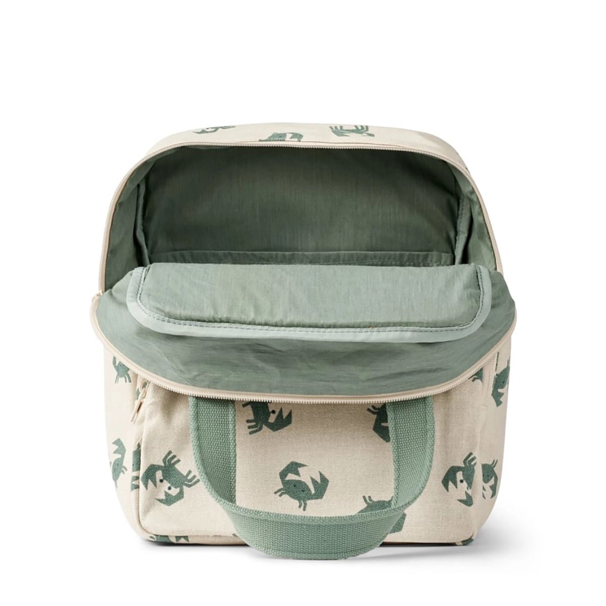 Liewood Kinder-Rucksack Elsa „Crab / Sandy“, Bio-Baumwolle, 30x24x12cm