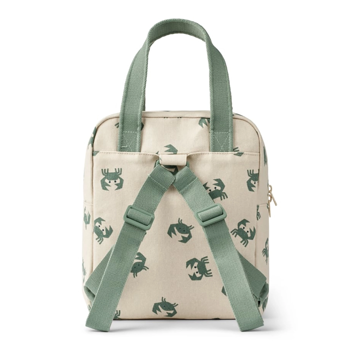Liewood Kinder-Rucksack Elsa „Crab / Sandy“, Bio-Baumwolle, 30x24x12cm