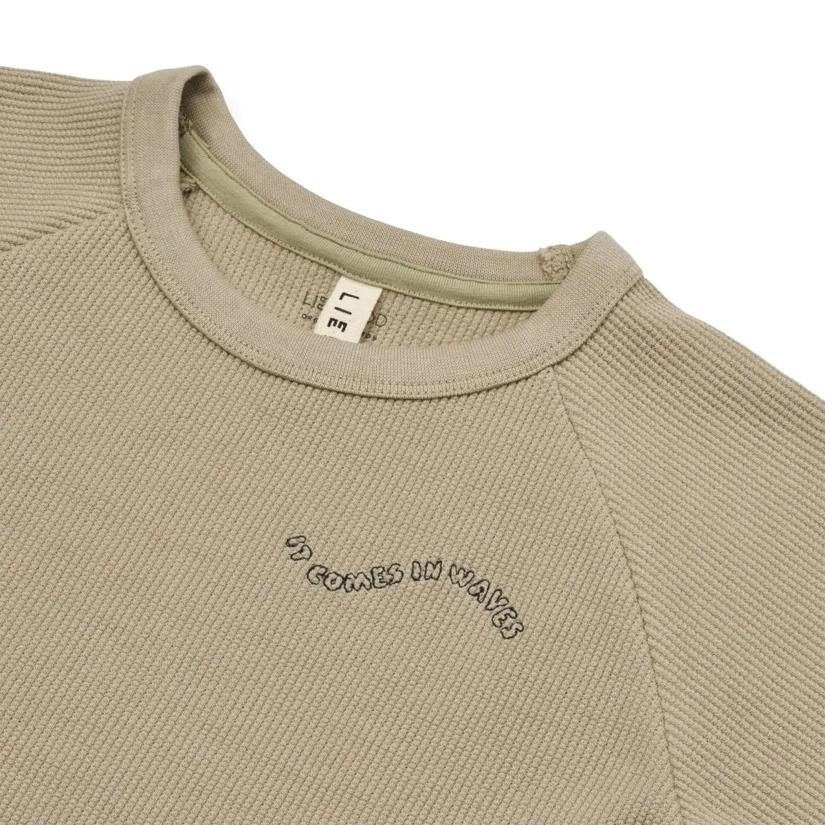 Liewood T-Shirt Nilo „Taupe“, Waffelstruktur