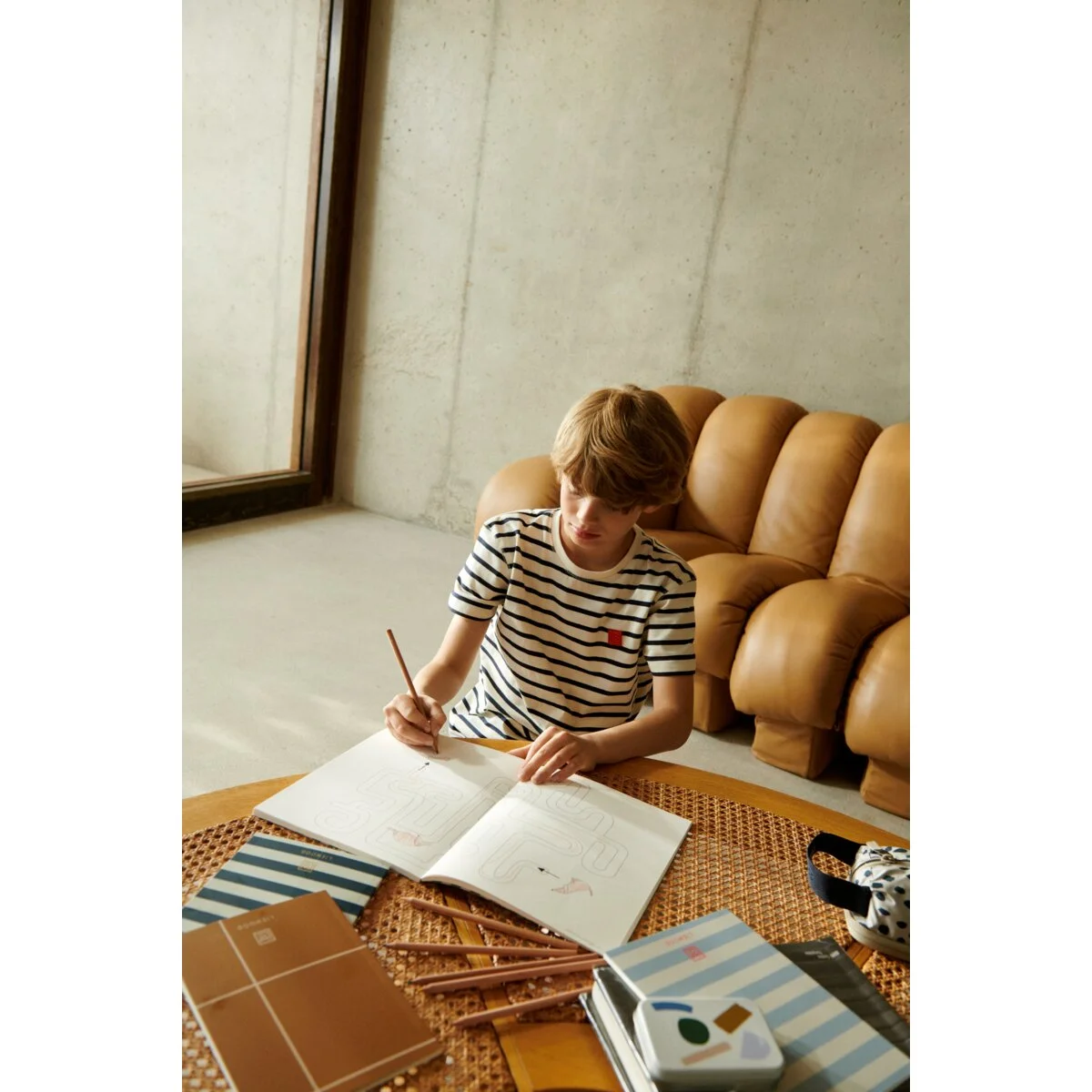 Liewood T-Shirt Sixten „Classic navy / Creme de la creme“, Gr. 86-128