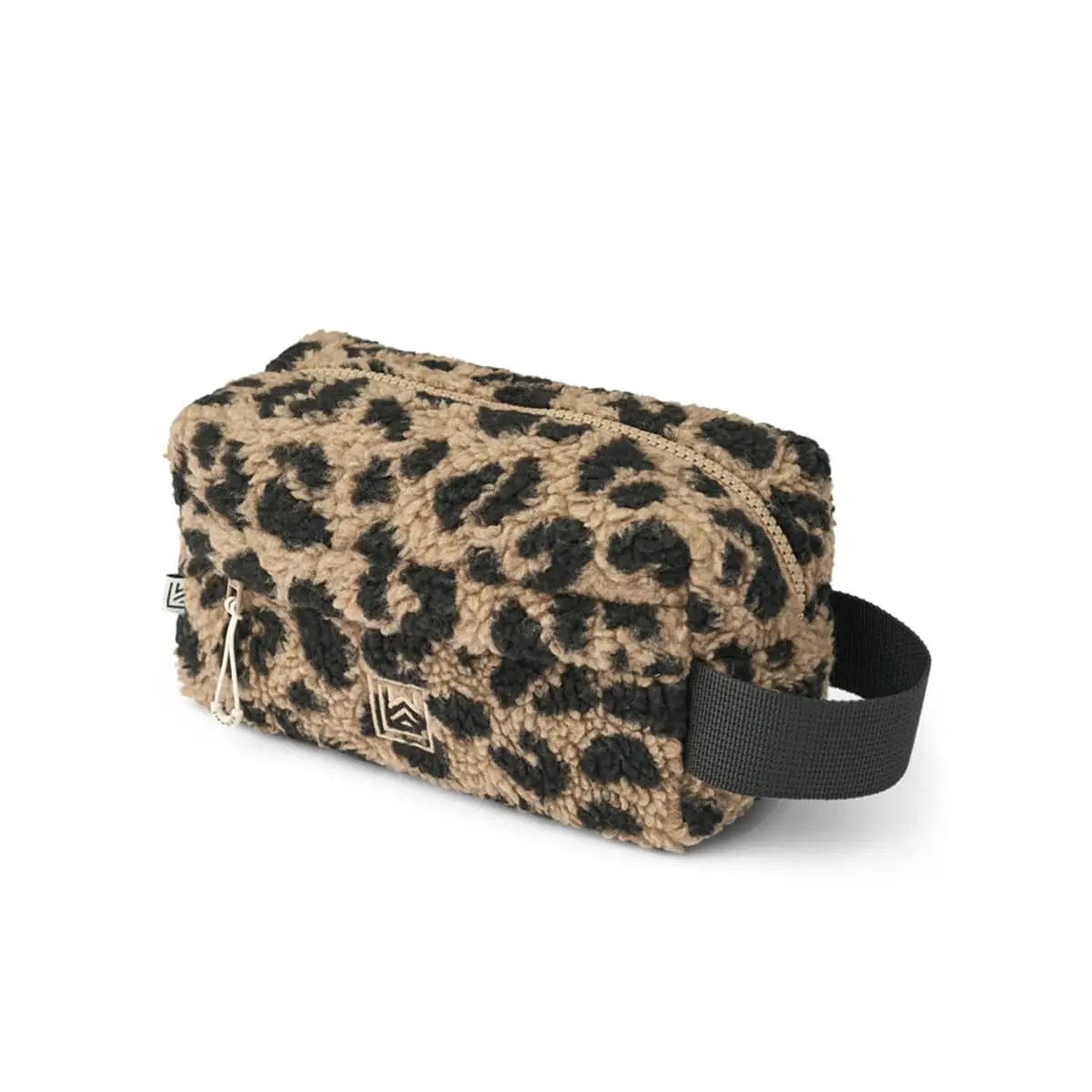 Liewood Kulturtasche Trine aus Plüsch „Mega leo / Oat mix“