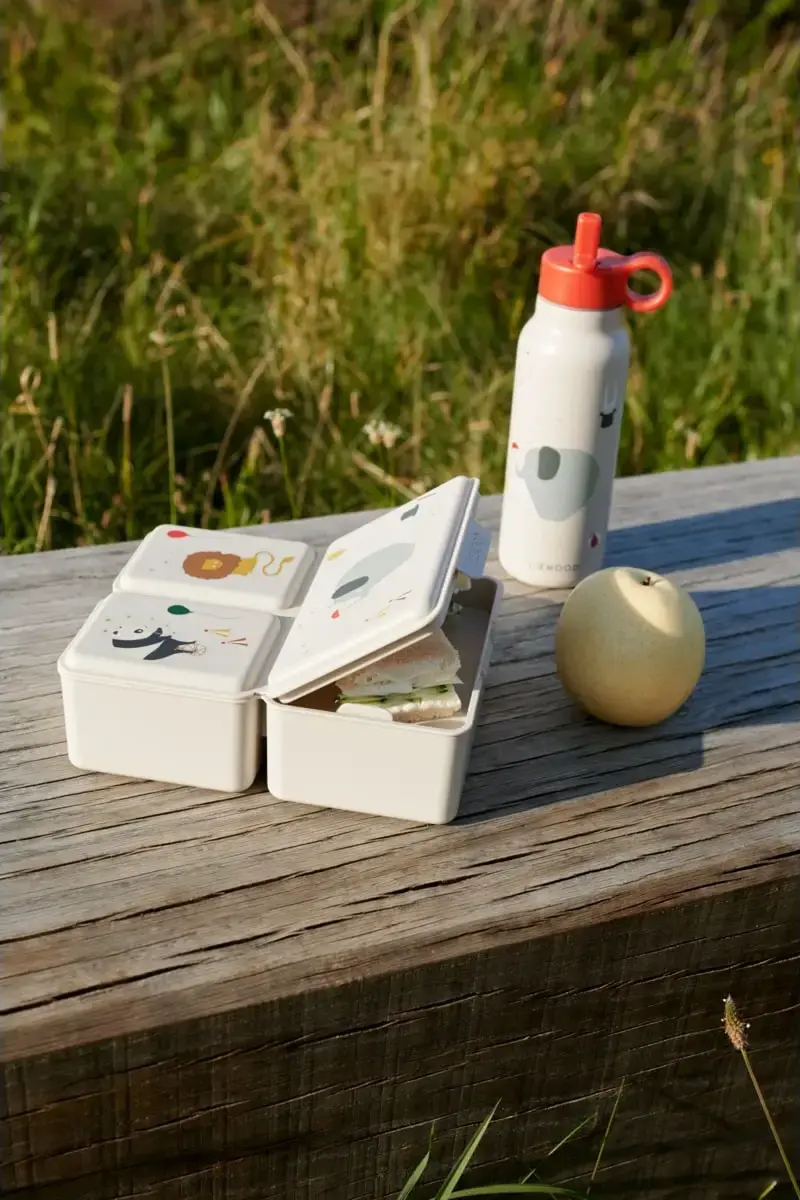 Liewood Lunchbox Driss „Circus / Sandy“, 19x15x7cm