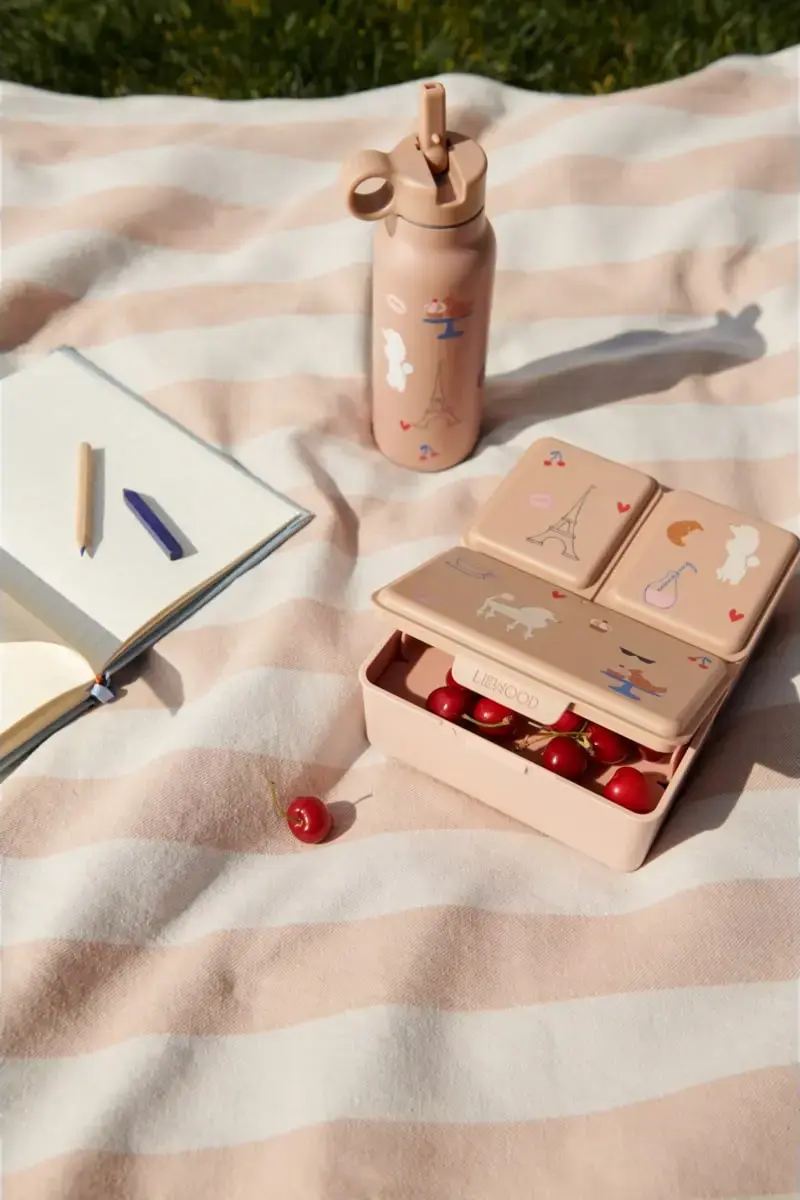 Liewood Lunchbox Driss „Paris / Pale tuscany“, 19x15x7cm