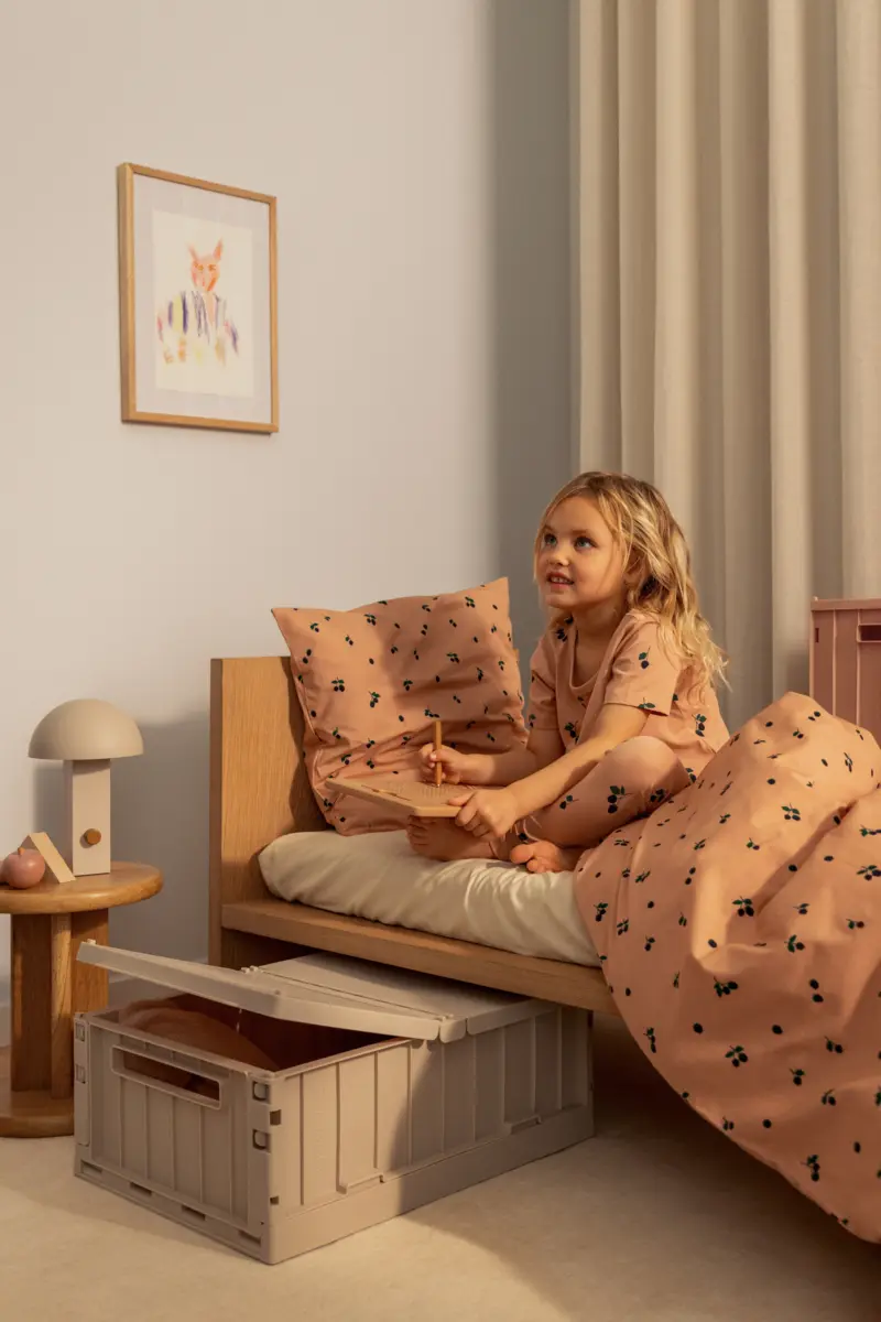 Liewood Bettrollbox Weston „Pecan“ mit Deckel, Größe L