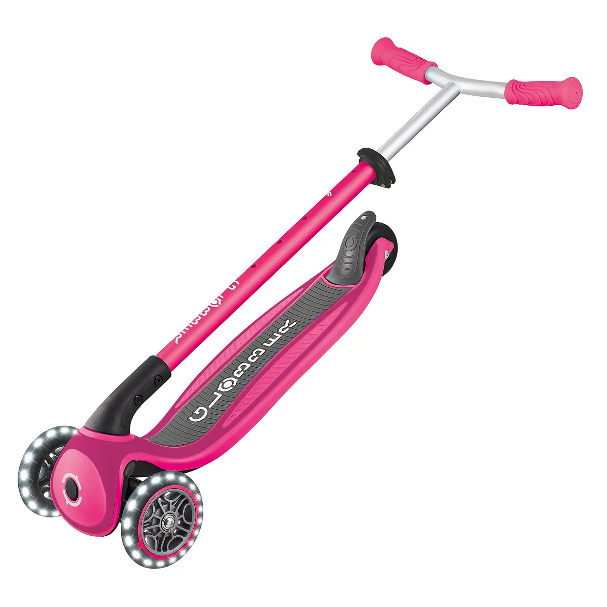 Globber Roller Master Lights mit Leuchtrollen – pink, 4-14 Jahre