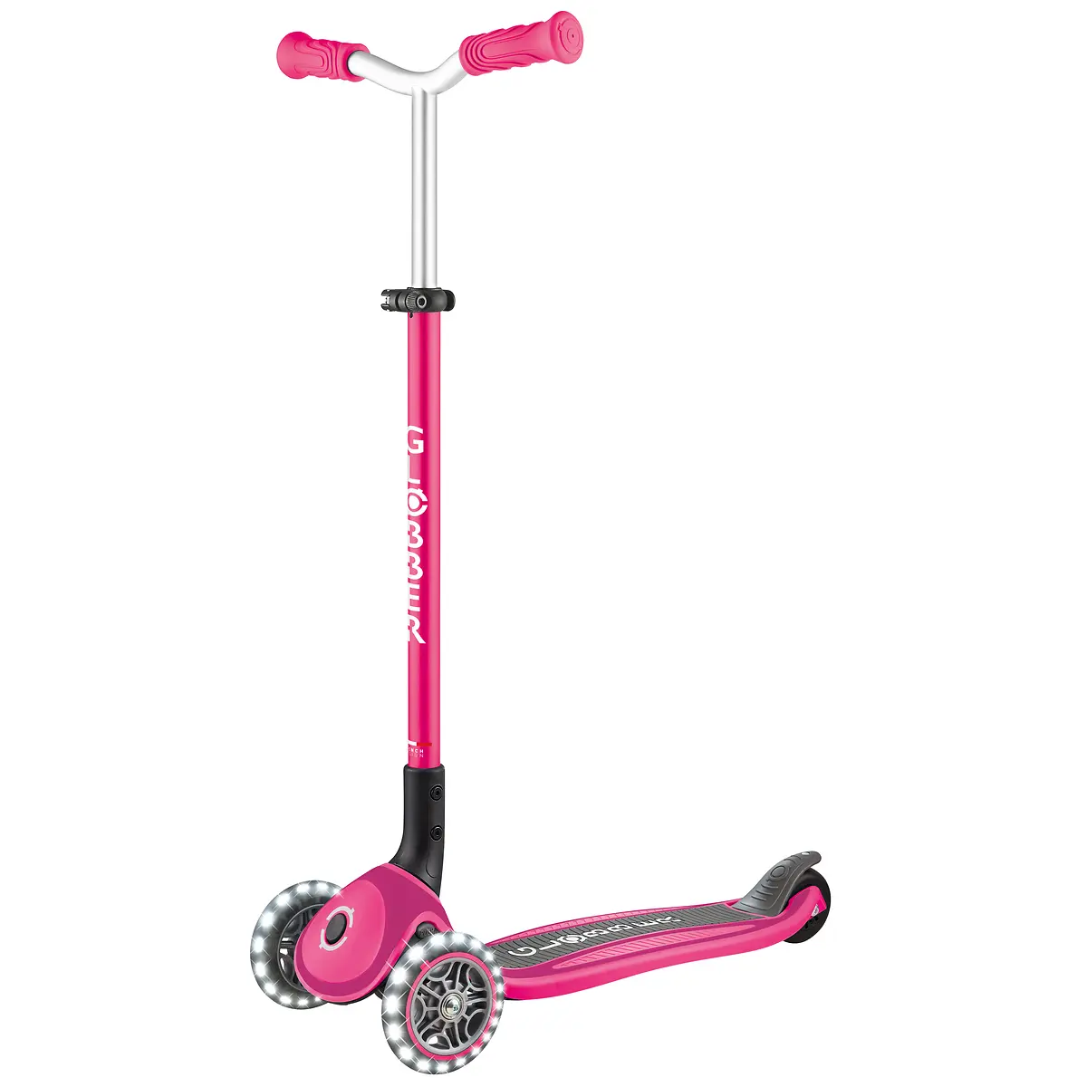 Globber Roller Master Lights mit Leuchtrollen – pink, 4-14 Jahre