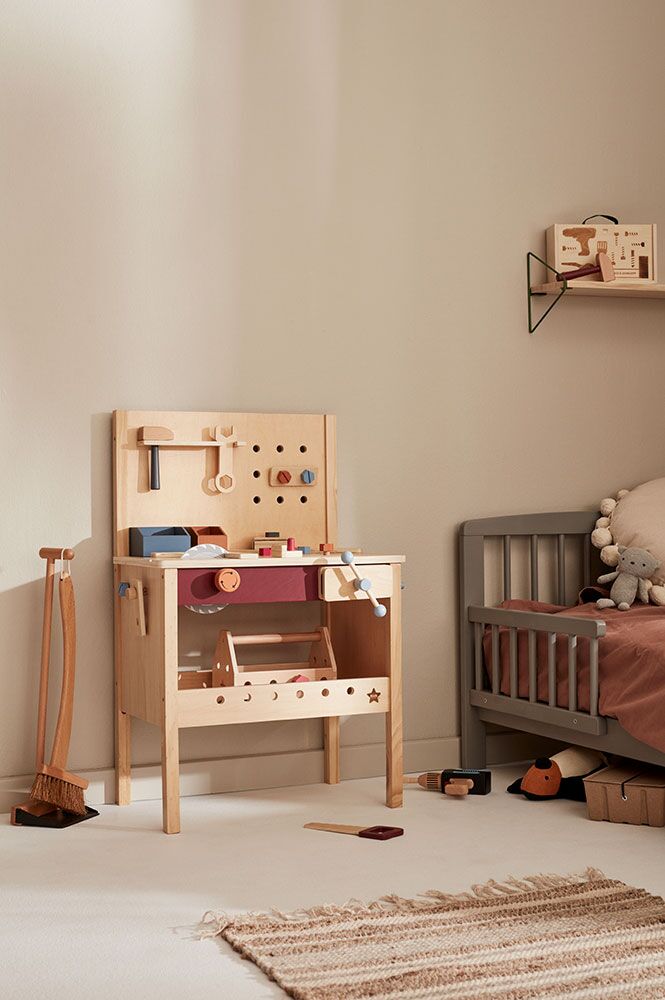 Kids Concept Werkzeugkoffer-Set aus Holz 05