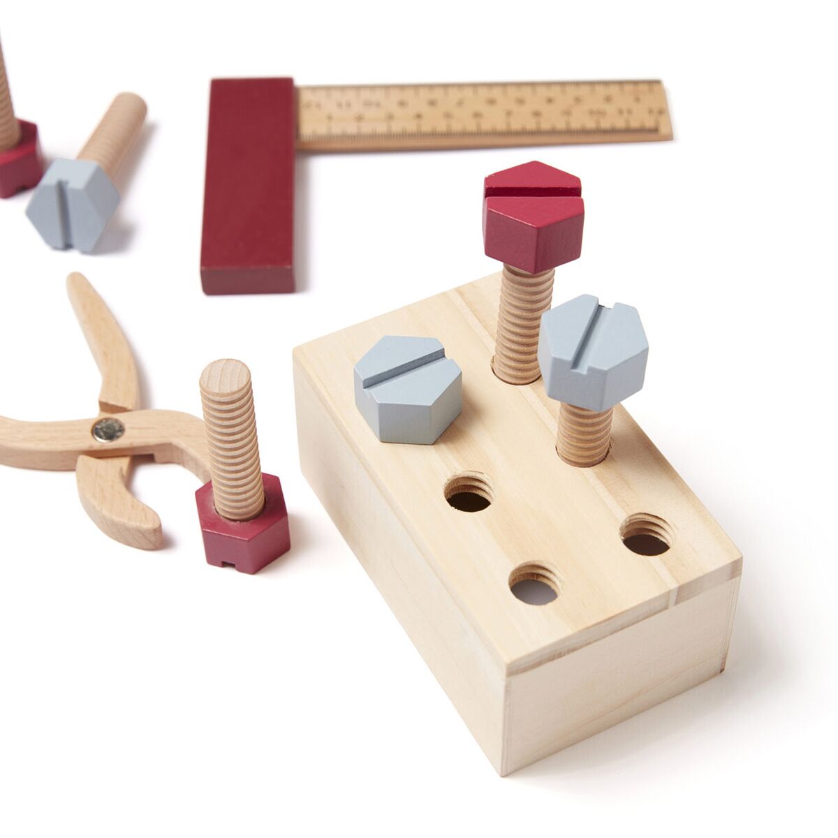 Kids Concept Werkzeugkoffer-Set aus Holz 07