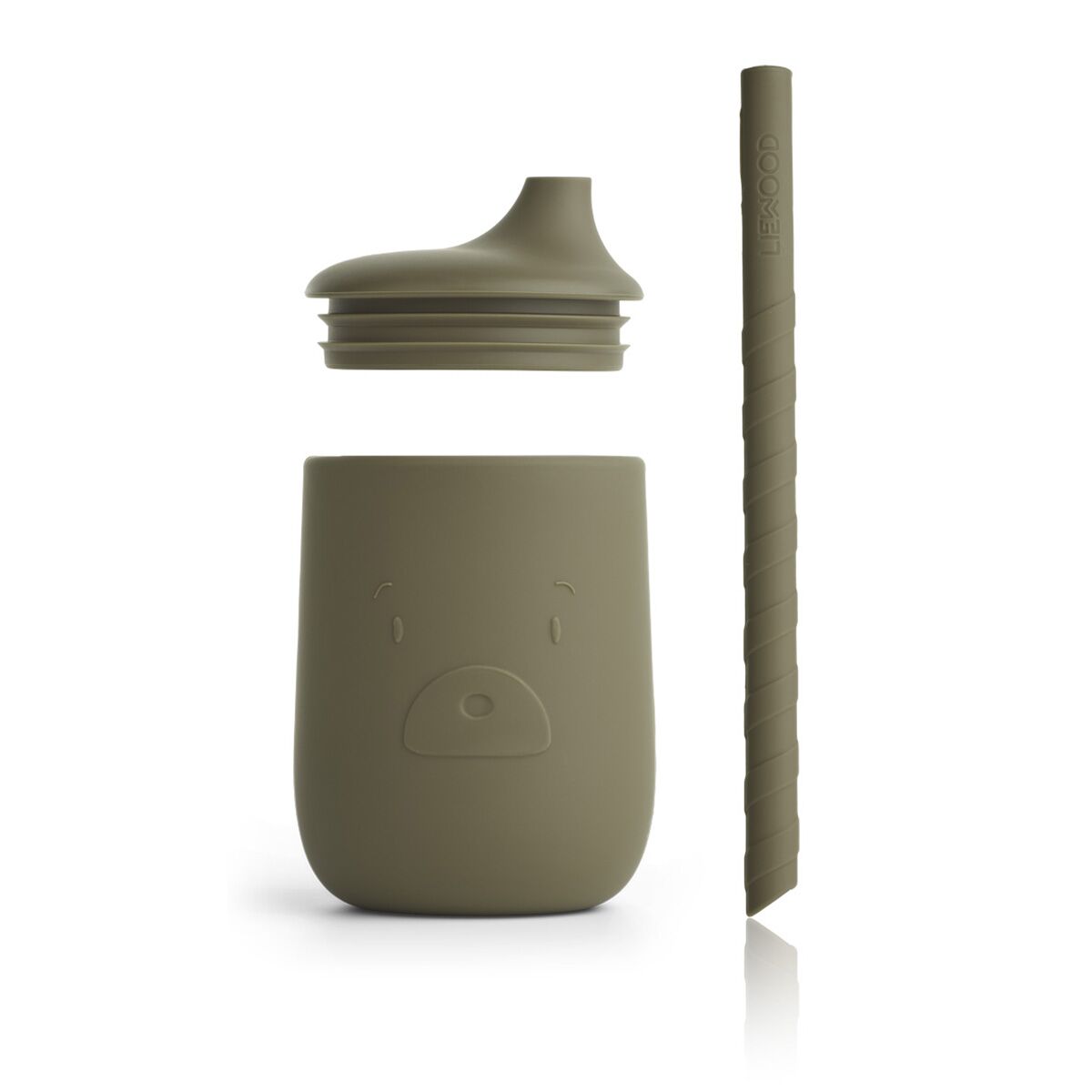 Liewood Ellis Trinkbecher „Mr. Bear khaki“ aus Silikon