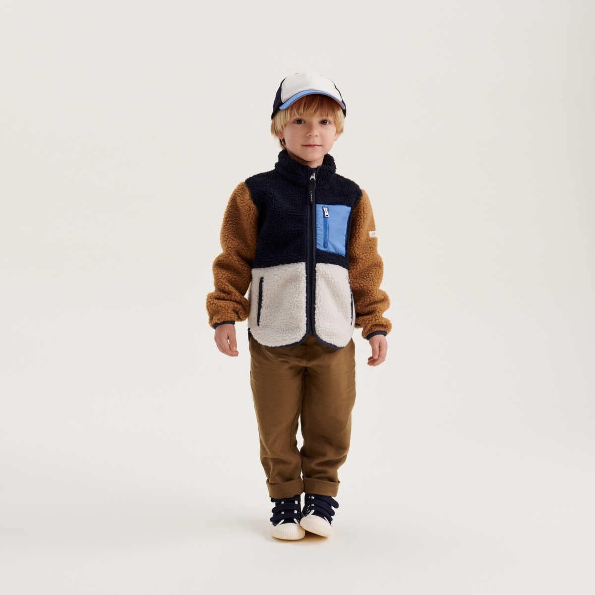 Liewood Nolan Sherpa Jacke für Kinder „Mega leo / Oat mix“, Gr. 80-98, 110 – Bild 9