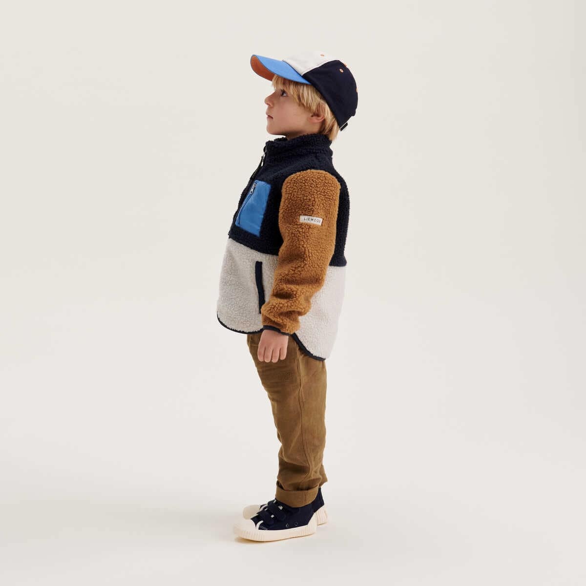 Liewood Nolan Sherpa Jacke für Kinder „Mega leo / Oat mix“, Gr. 80-98, 110 – Bild 7