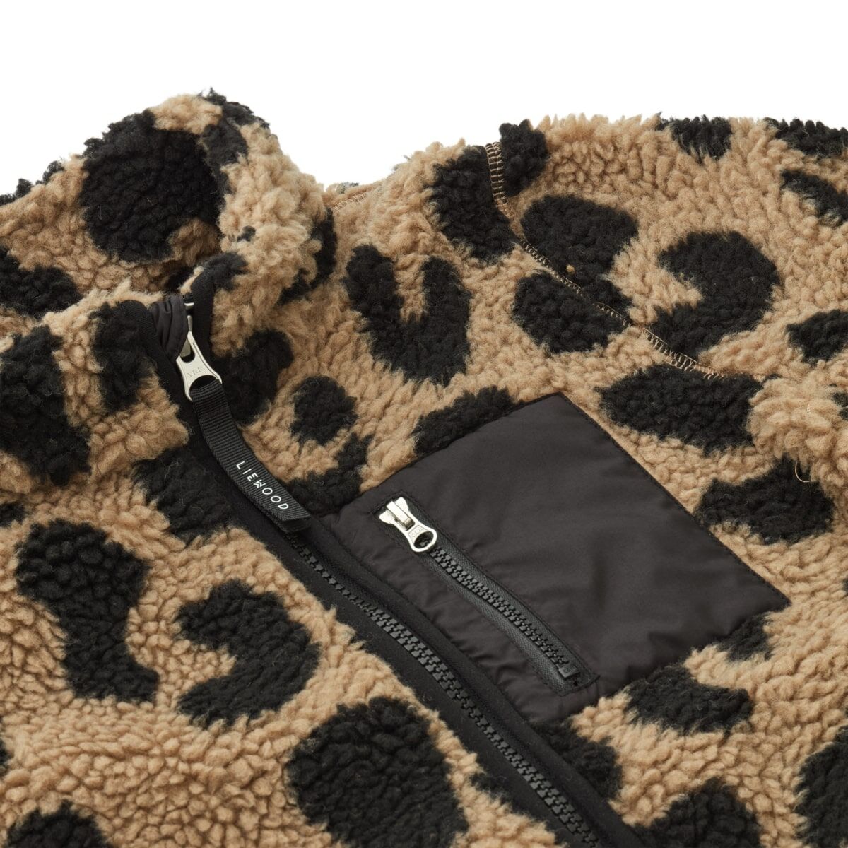 Liewood Nolan Sherpa Jacke für Kinder „Mega leo / Oat mix“, Gr. 80-98, 110 – Bild 4