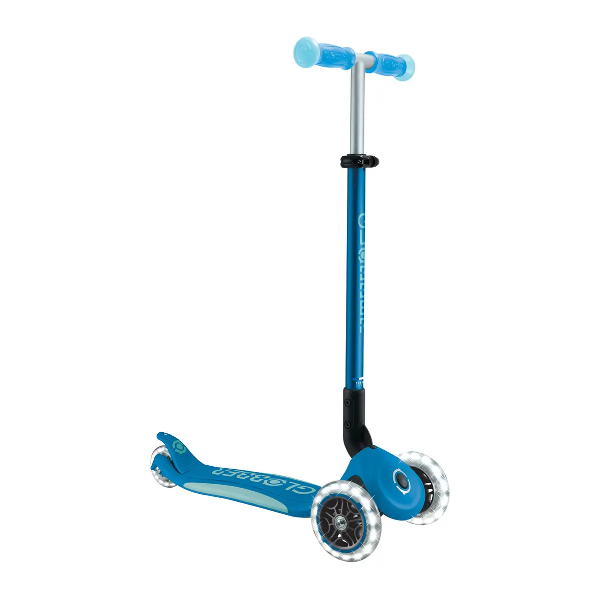 Globber Roller Elite Glow Lights mit Leuchtrollen – Petrol, ab 3 Jahre