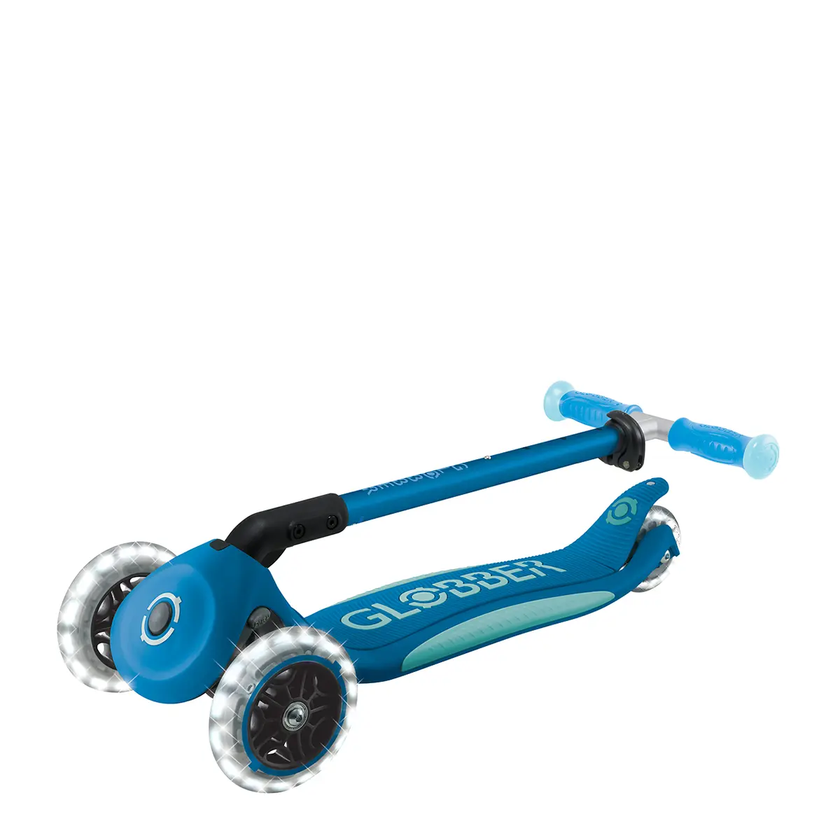 Globber Roller Elite Glow Lights mit Leuchtrollen – Petrol, ab 3 Jahre