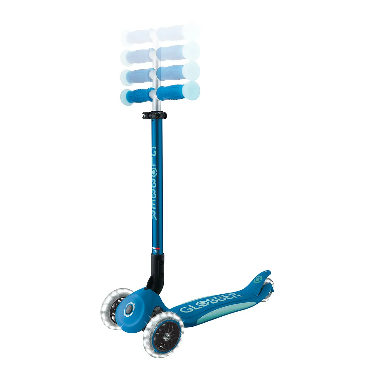 Globber Roller Elite Glow Lights mit Leuchtrollen – Petrol, ab 3 Jahre