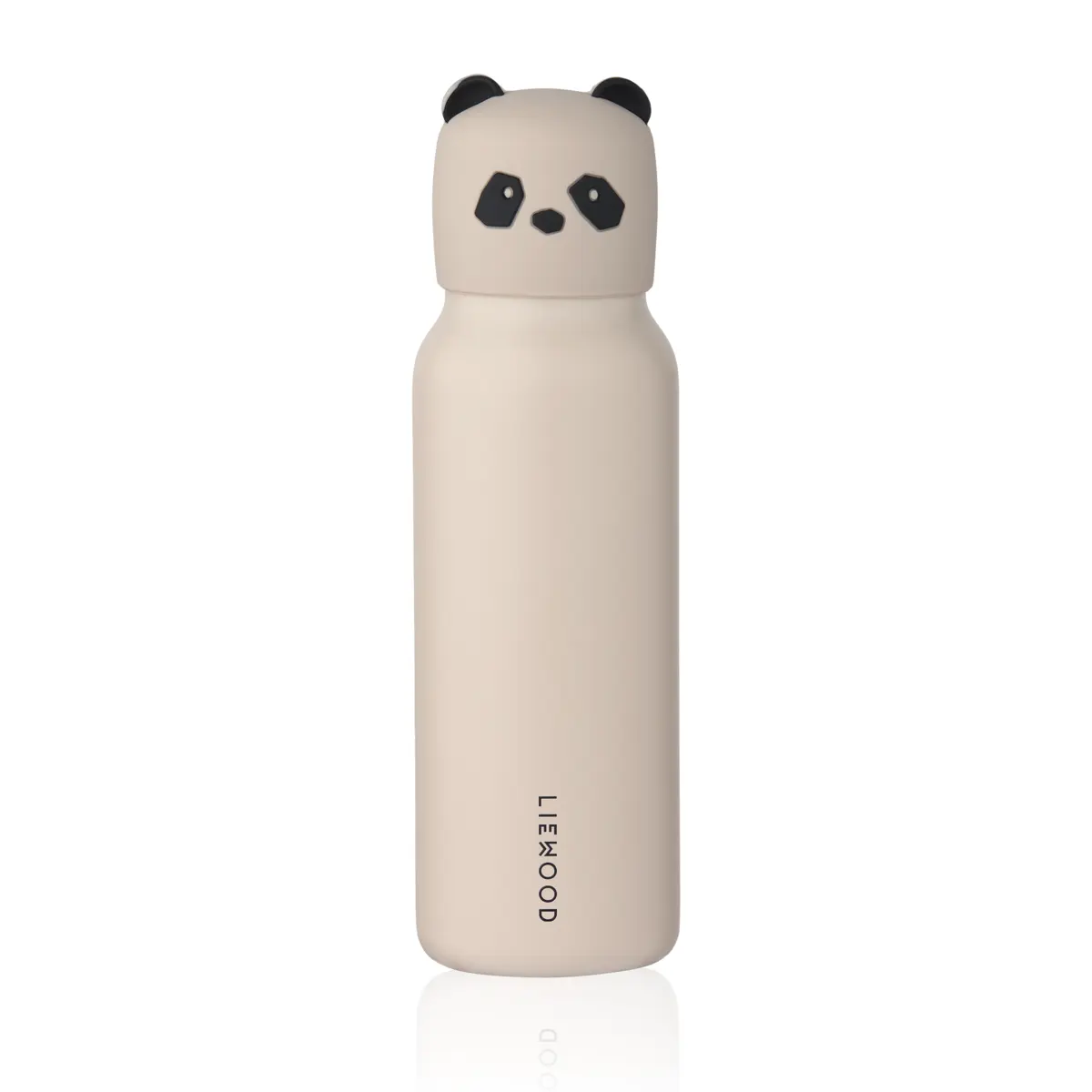Liewood Falk Edelstahl Trinkflasche mit Tierdeckel „Panda Sandy" 350ml