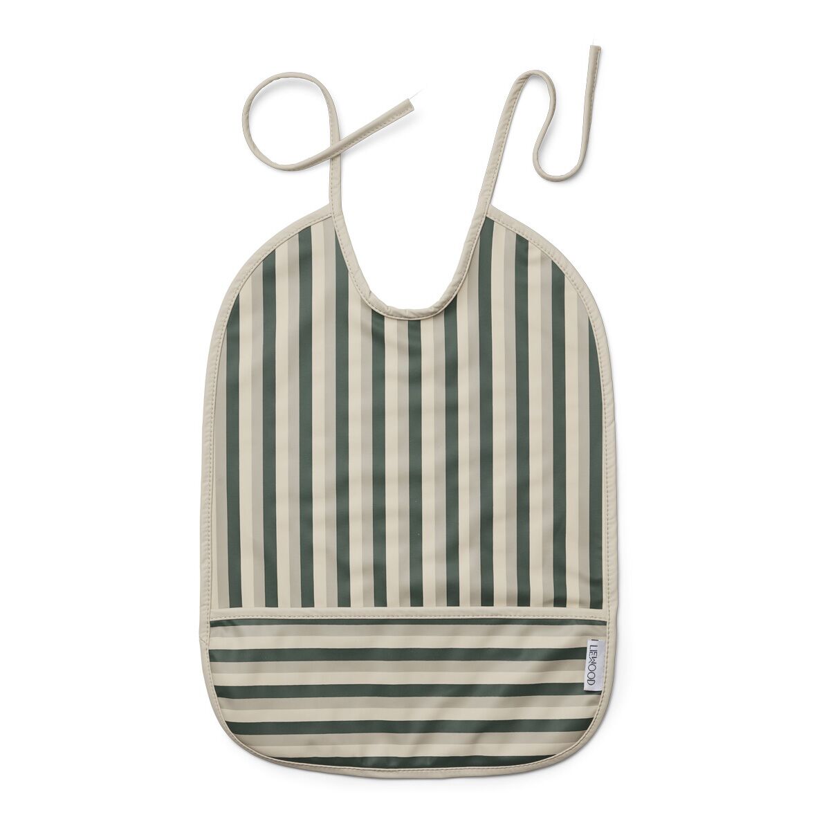 Liewood Lai Lätzchen „Stripe Garden green:sandy:dove blue“