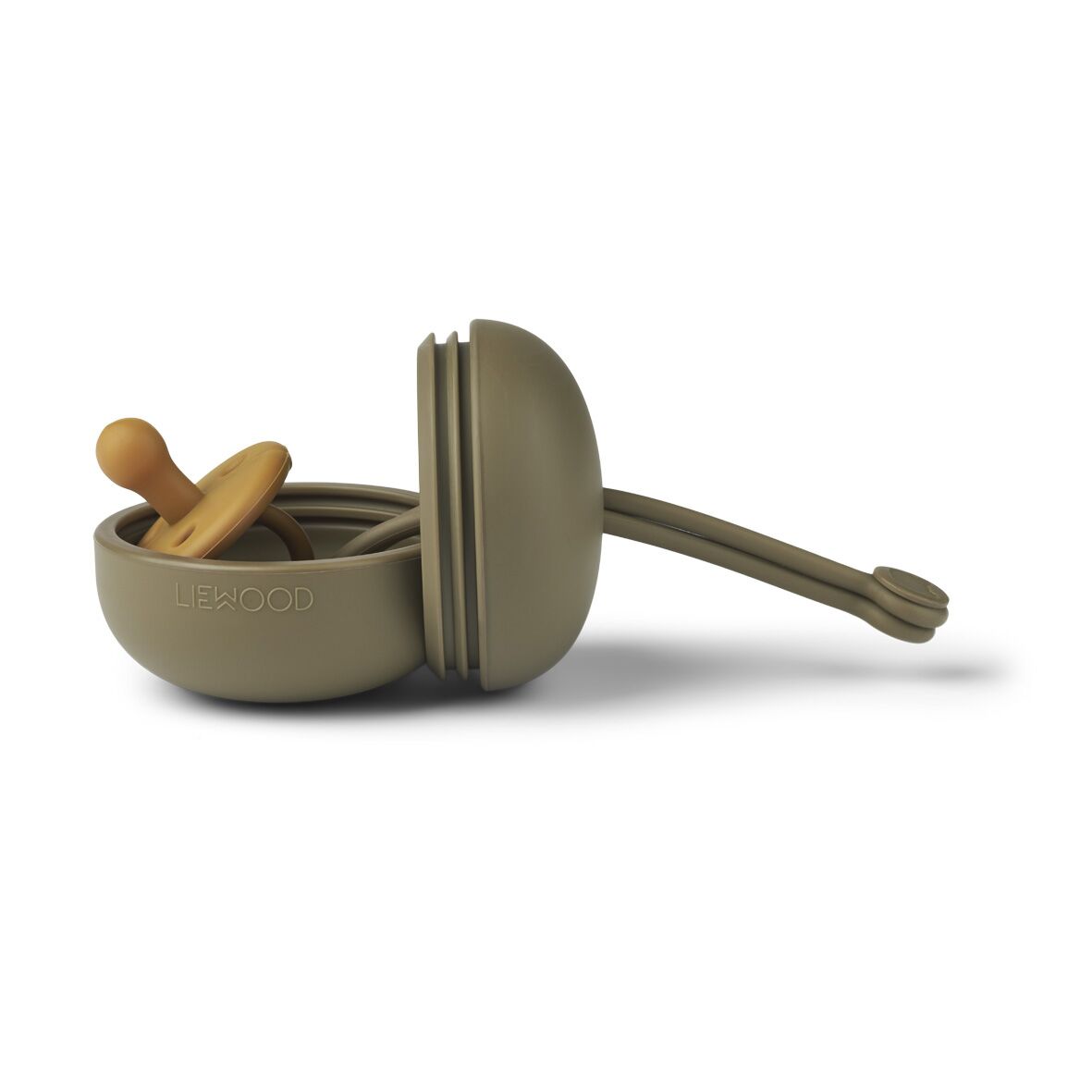 DELISTED Liewood Philip Silikon Schnullerbox „Khaki“ – Bild 2