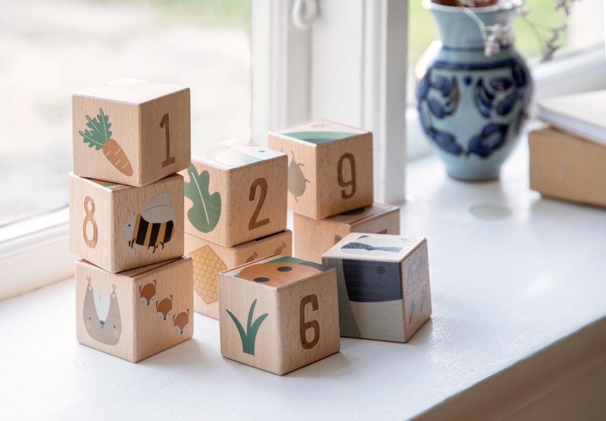 Sebra Würfel-Puzzle aus Holz „Woodland“ – Bild 4