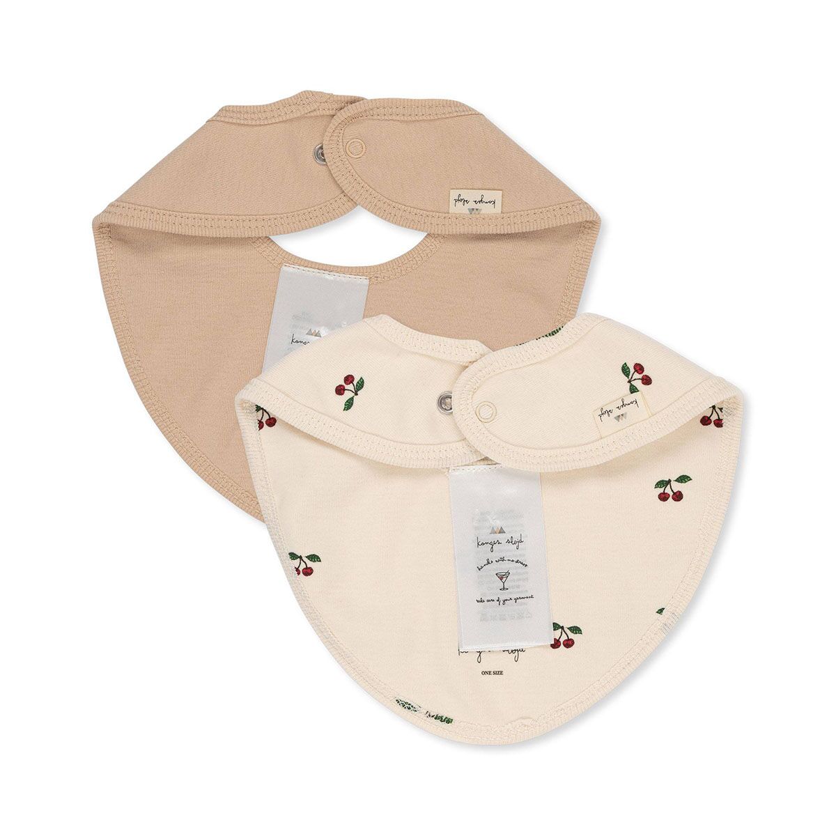 DELISTED Konges Sløjd Lätzchen-Set „Cherry“, 2er Set – Bild 2