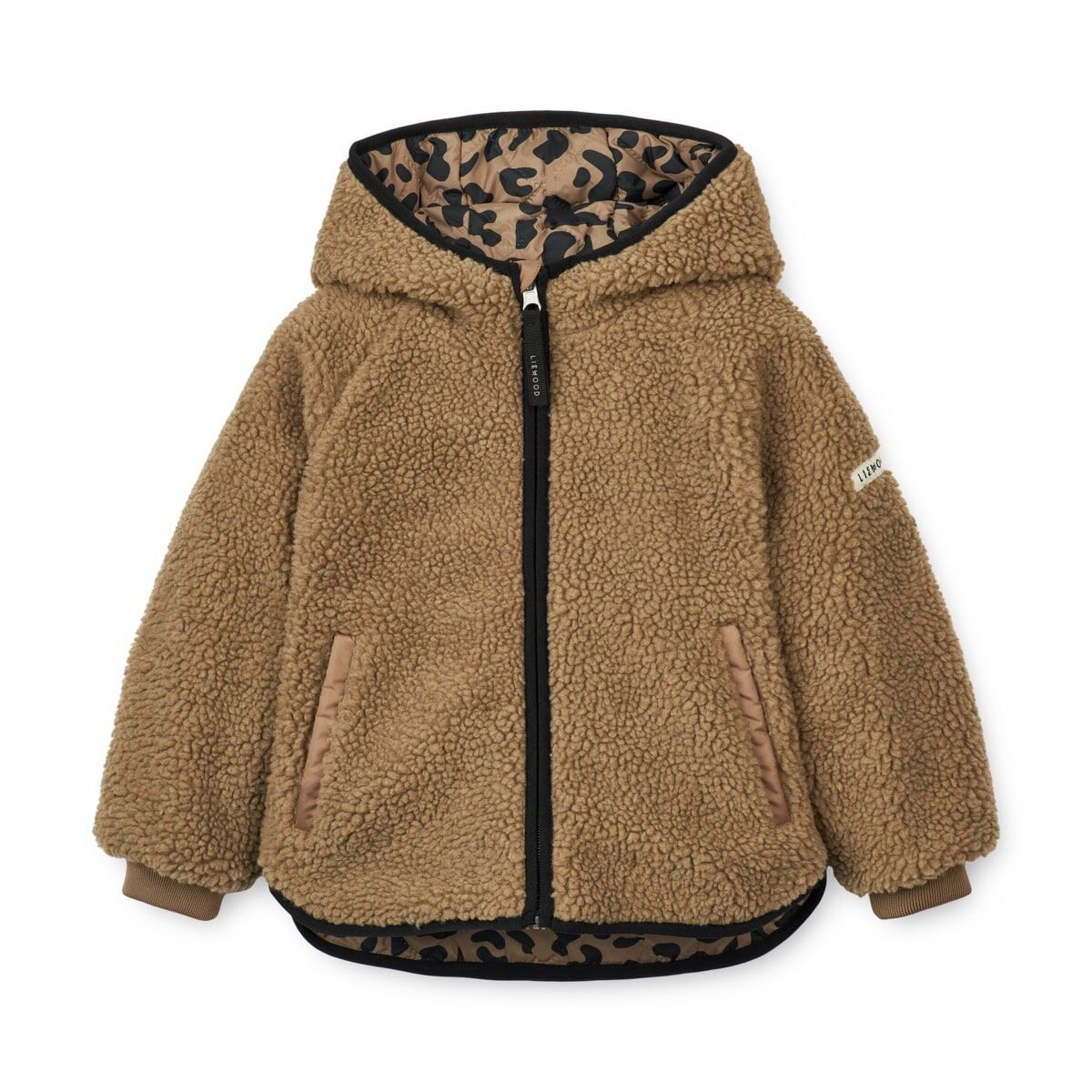 Liewood Jackson Thermo-Wendejacke für Kinder „Leo oat / Black panther“, Gr. 80, 98 – Bild 5