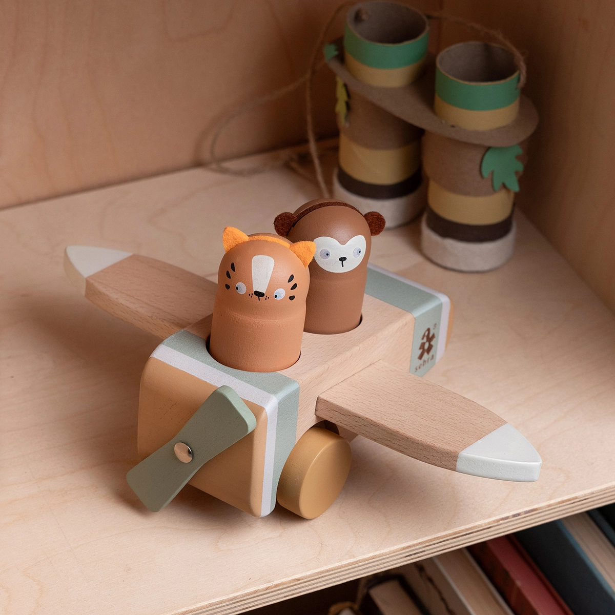 Sebra Flugzeug aus Holz „Wildlife“