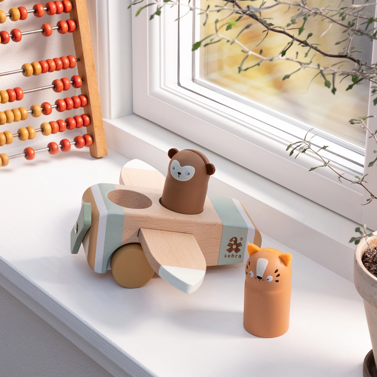 Sebra Flugzeug aus Holz „Wildlife“