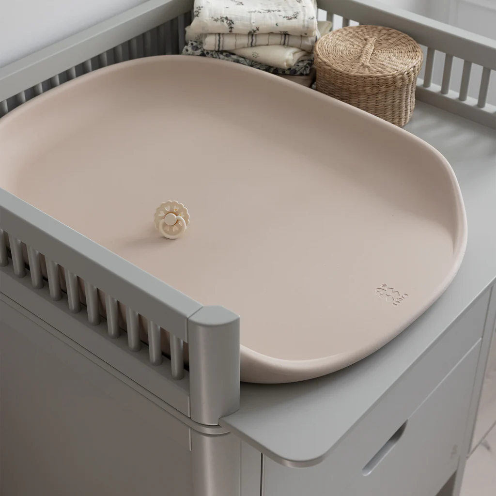 Sebra Wickelkommode mit Schubladen, stone grey, grau, FSC® Mix