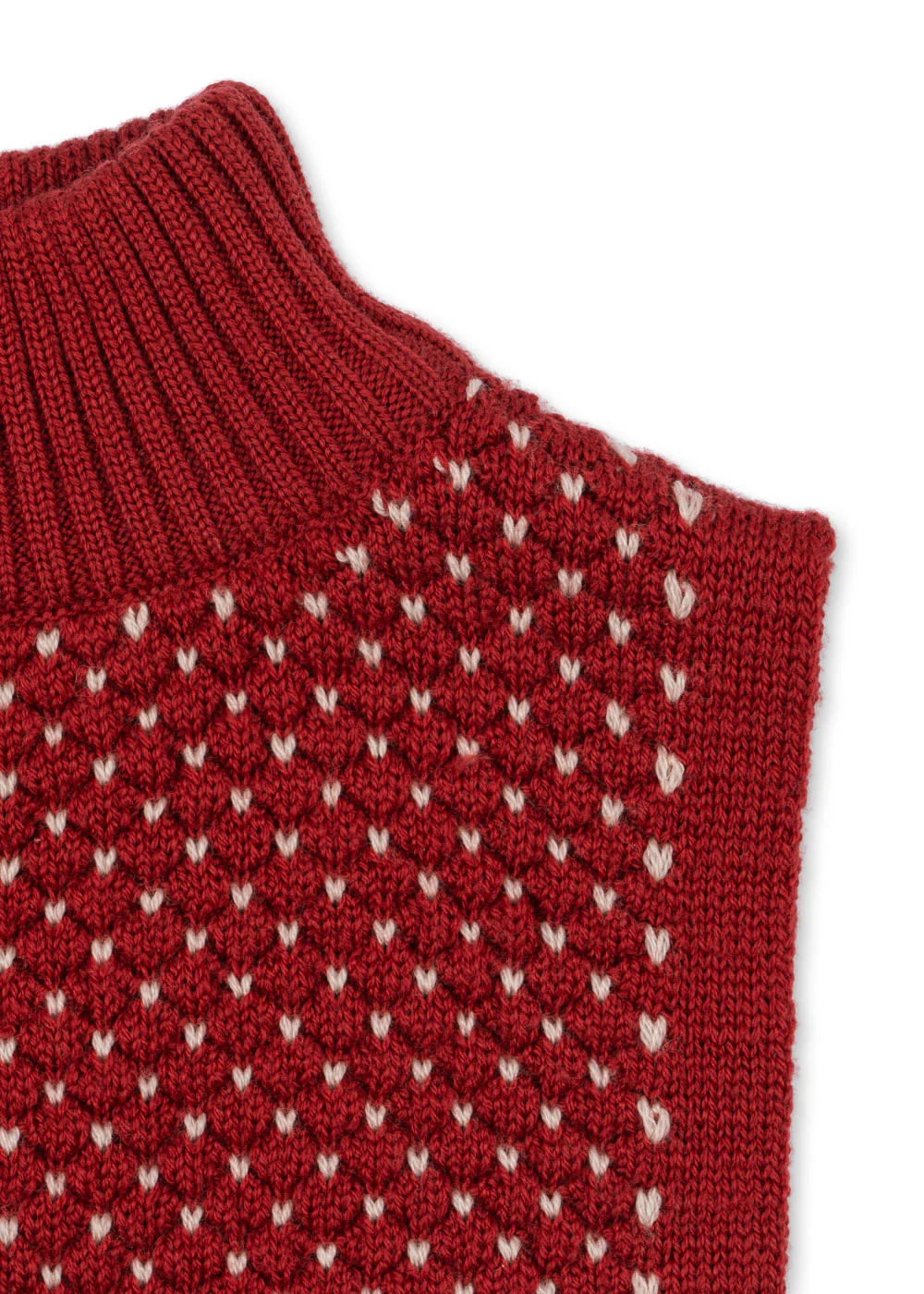 Konges Sløjd Nackenwärmer „Strawberry / True Red“