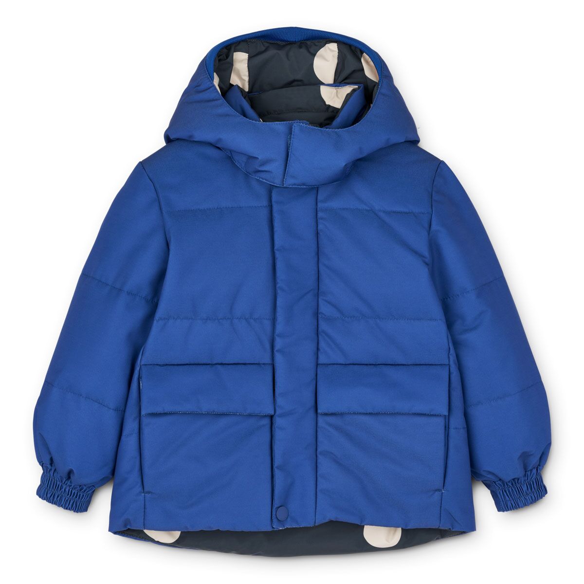 Liewood Paloma Daunenjacke für Kinder „Mega dot / Midnight navy“, Wendejacke, Gr. 80-92