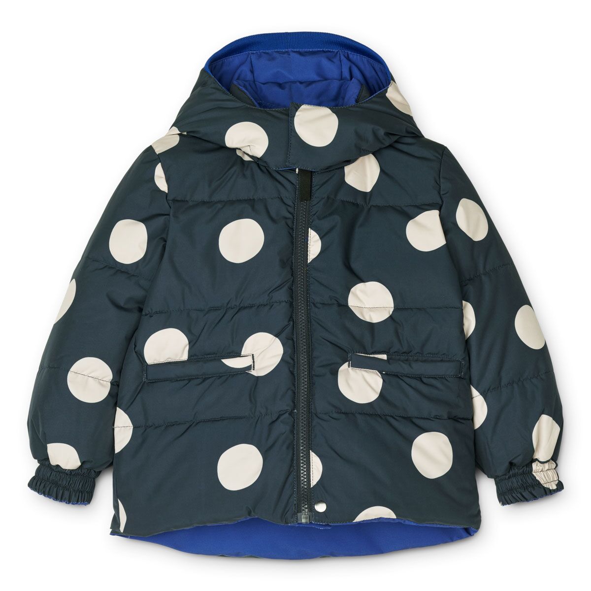 Liewood Paloma Daunenjacke für Kinder „Mega dot / Midnight navy“, Wendejacke, Gr. 80-92 – Bild 5