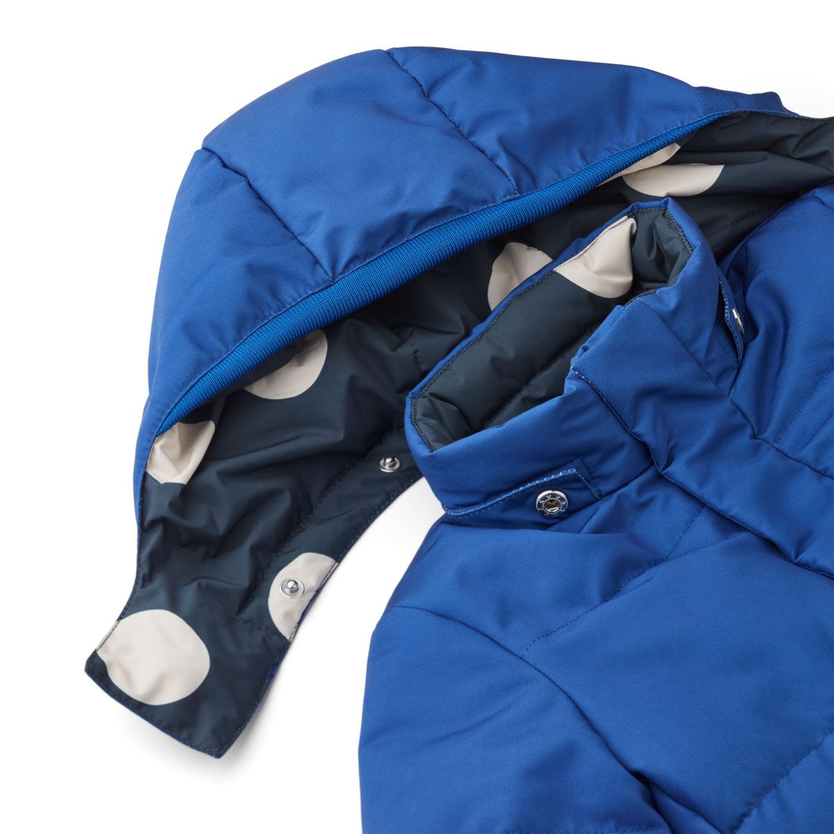 Liewood Paloma Daunenjacke für Kinder „Mega dot / Midnight navy“, Wendejacke, Gr. 80-92 – Bild 4