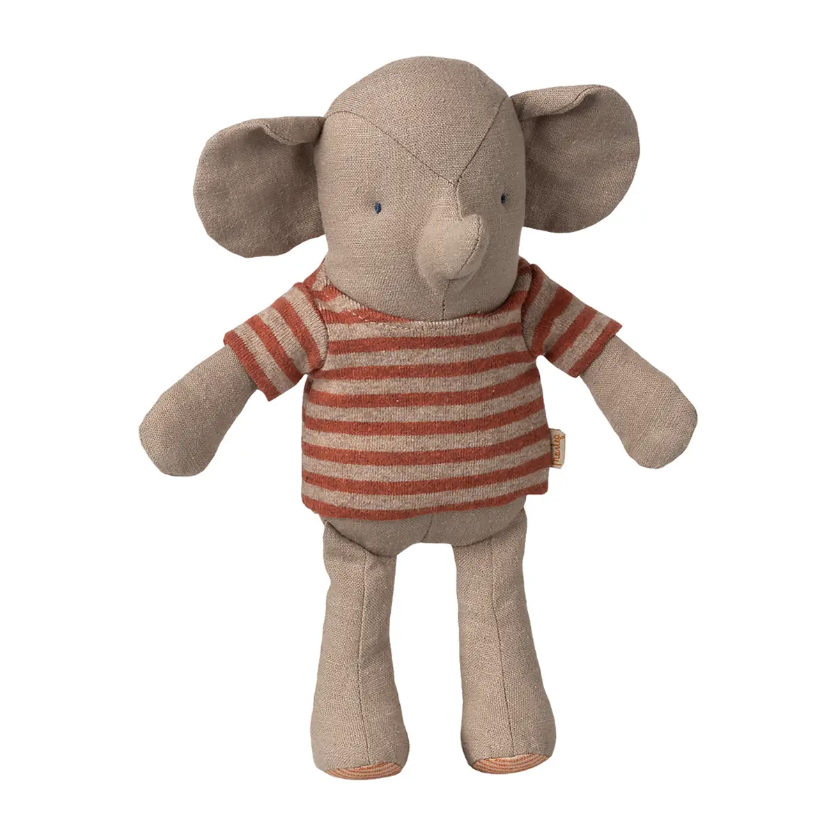 Maileg kleines Kuscheltier Jumbo Elefant auf weißem Hintergrund