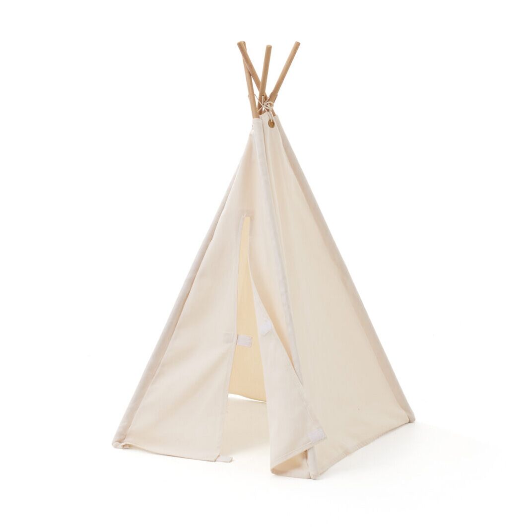 Kids Concept Mini-Tipi Zelt in weiß, 75cm offen