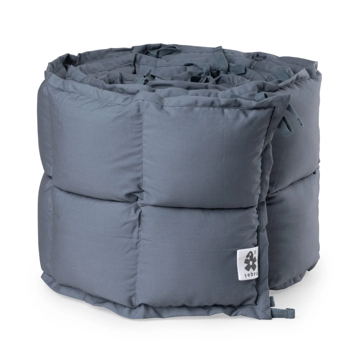 Sebra Bettnestchen „Dusty blue“, Bio-Kapokfüllung, L360cm