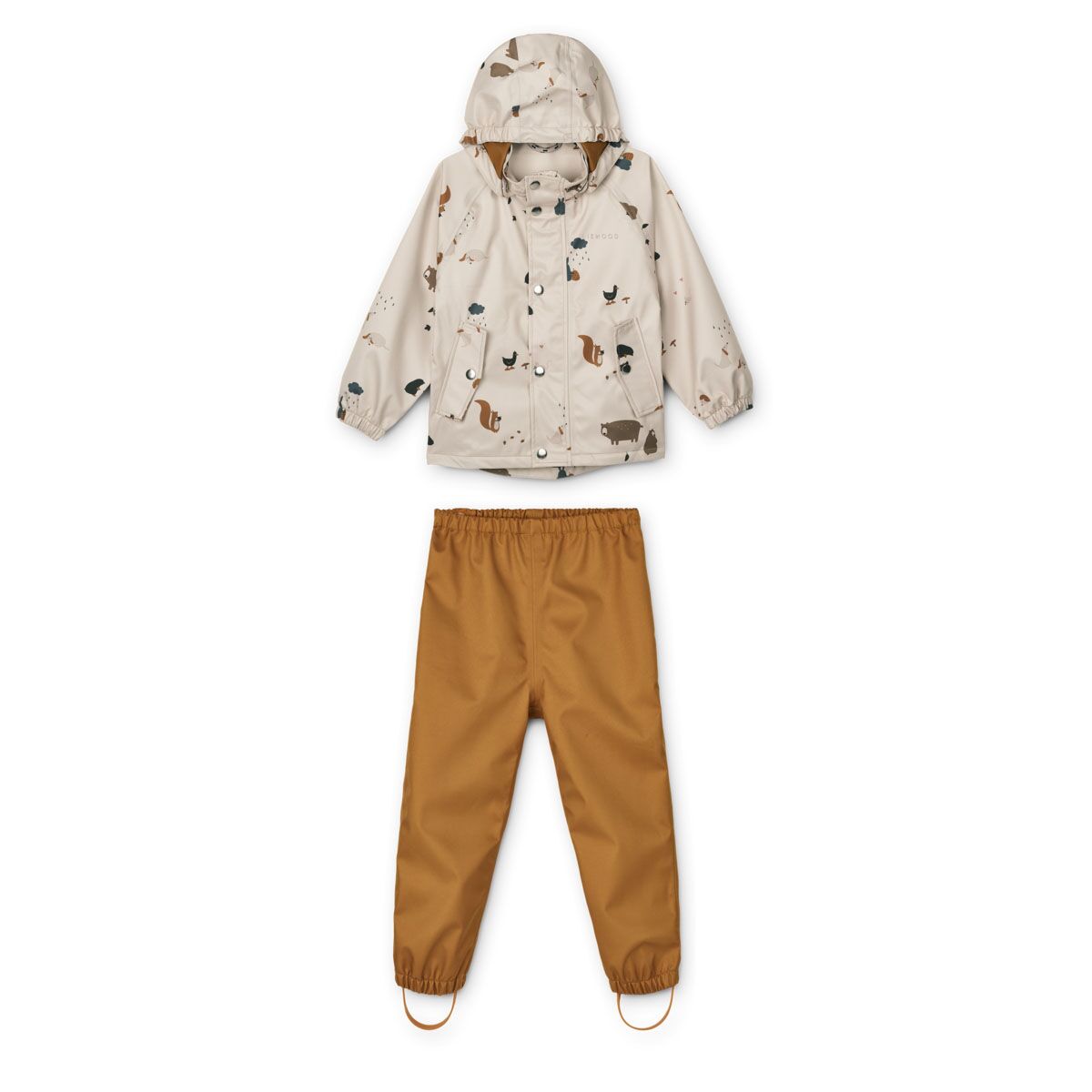 DELISTED Liewood Parker Regenbekleidungs-Set „Friendship sandy mix“