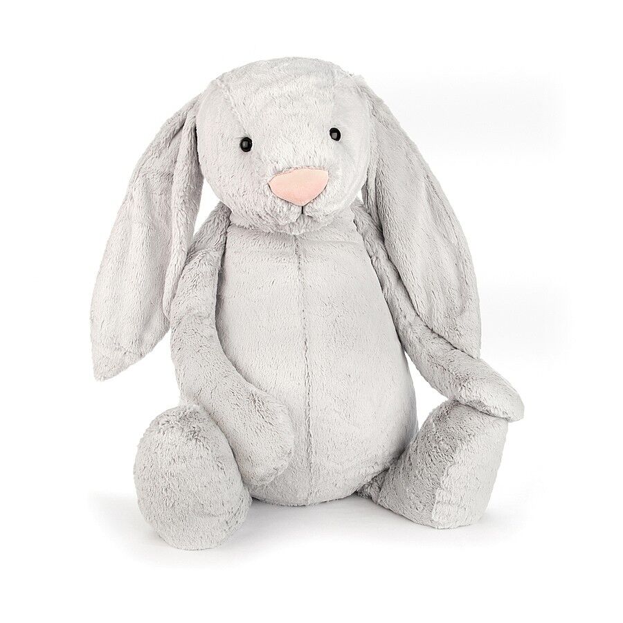 Jellycat Kuscheltier Bashful Silver Bunny 108 cm (really really big)