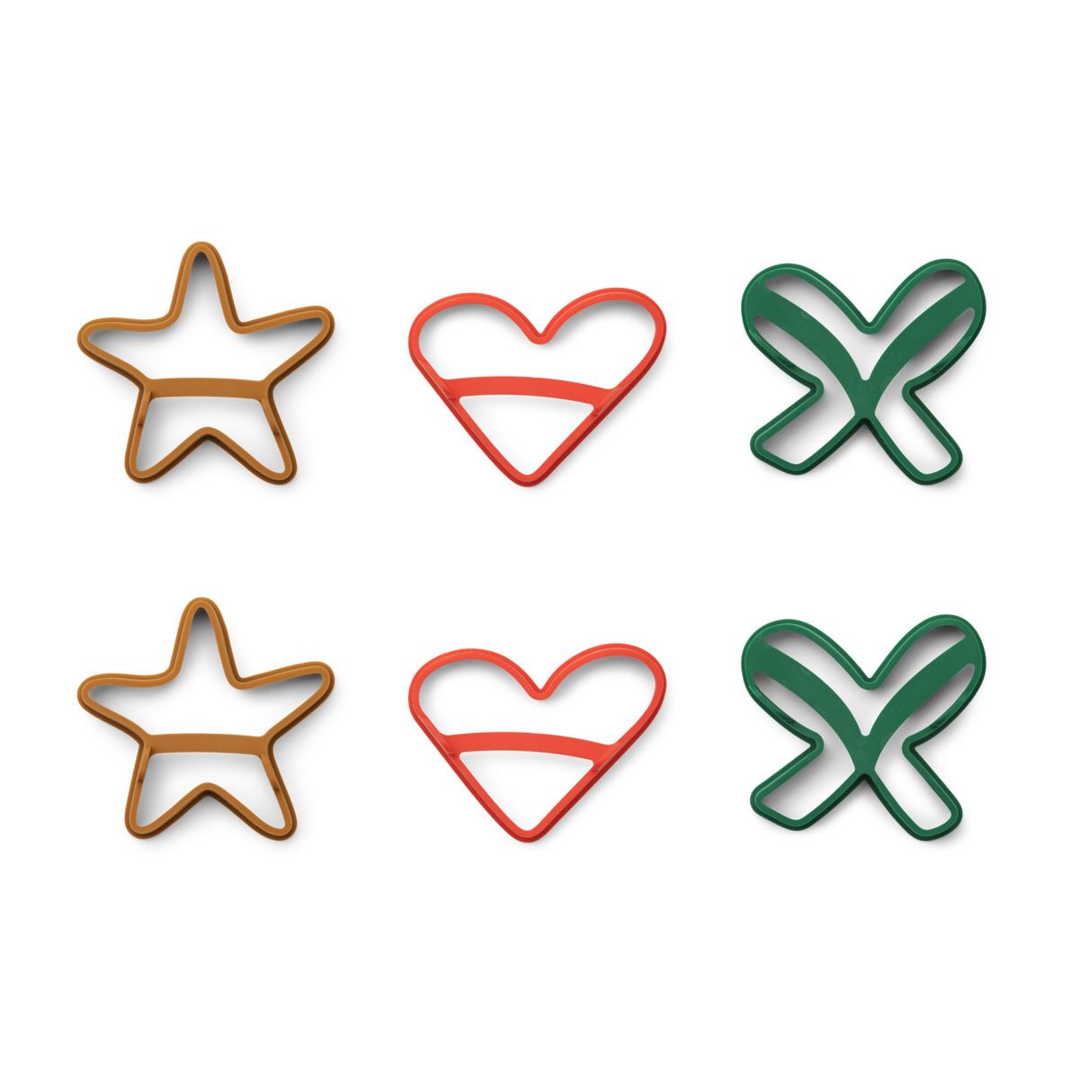 DELISTED Liewood Karina Pancake-Set „Holiday / Apple red multi mix“, 6er-Set, Silikon