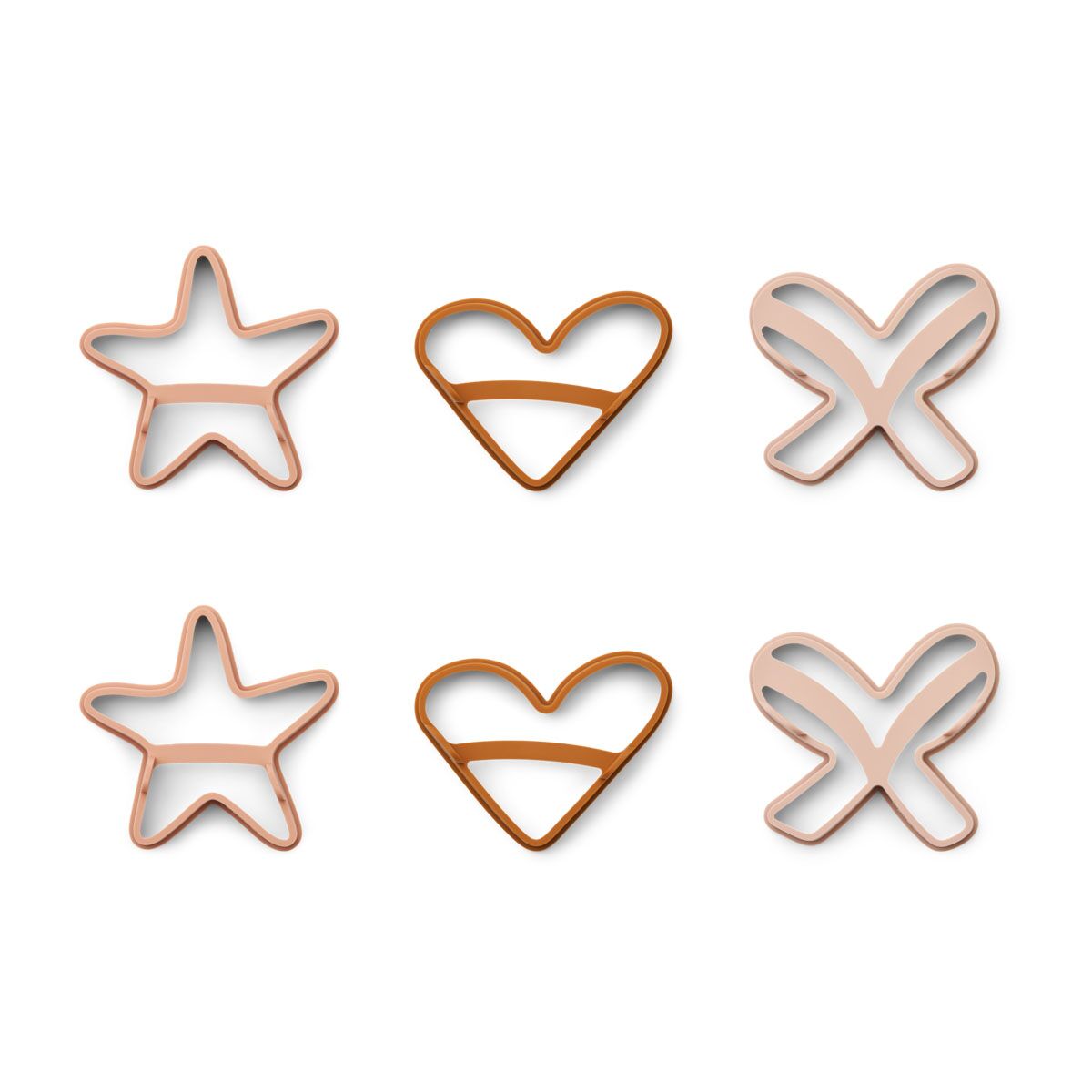 Liewood Karina Pancake-Set „Holiday / Rose multi mix“, 6er-Set, Silikon