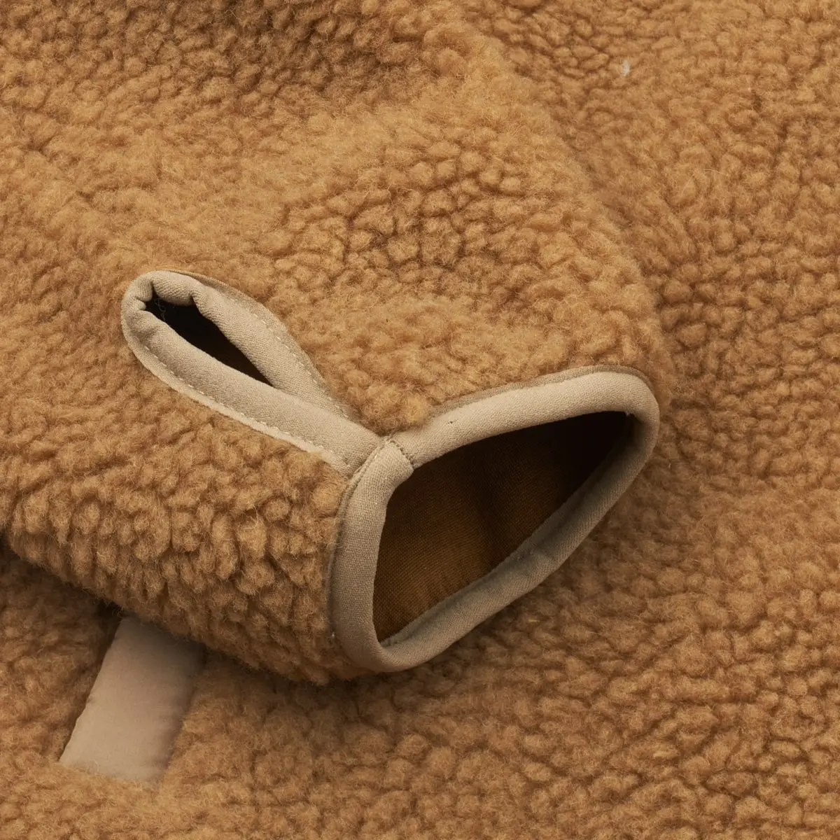 Liewood Sherpa Erwachsenen Jacke Nelson „Golden caramel / Oat mix“