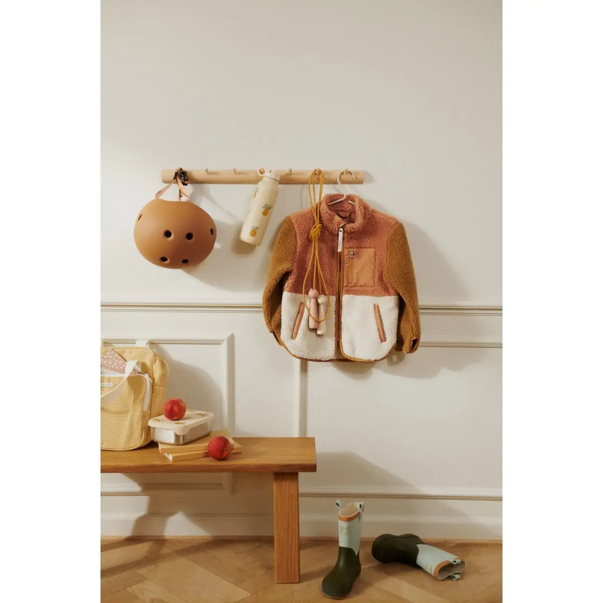 DELISTED Liewood Kinder-Fahrradhelm Hilary „Leo spots / Nebelgrau“, S, 48-52cm – Bild 4