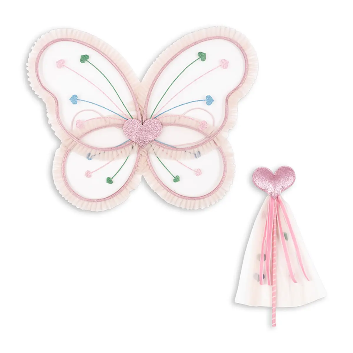 Konges Sløjd Kinderkostüm-Set „Heart Mix“