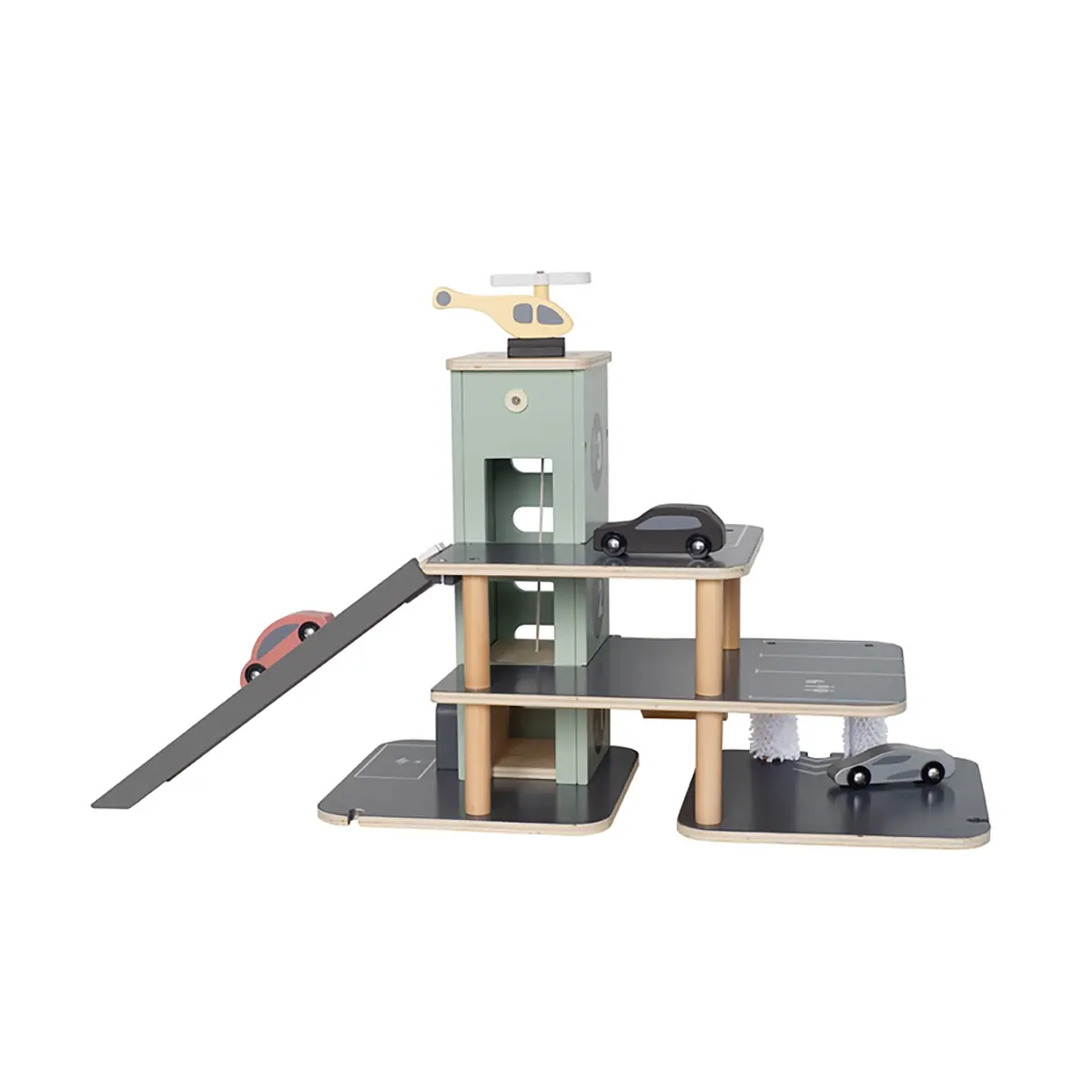 Jabadabado Parkhaus Garage aus Holz