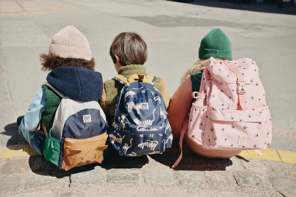 Liewood Nolan Sherpa Jacke für Kinder „Army brown / Multi mix“