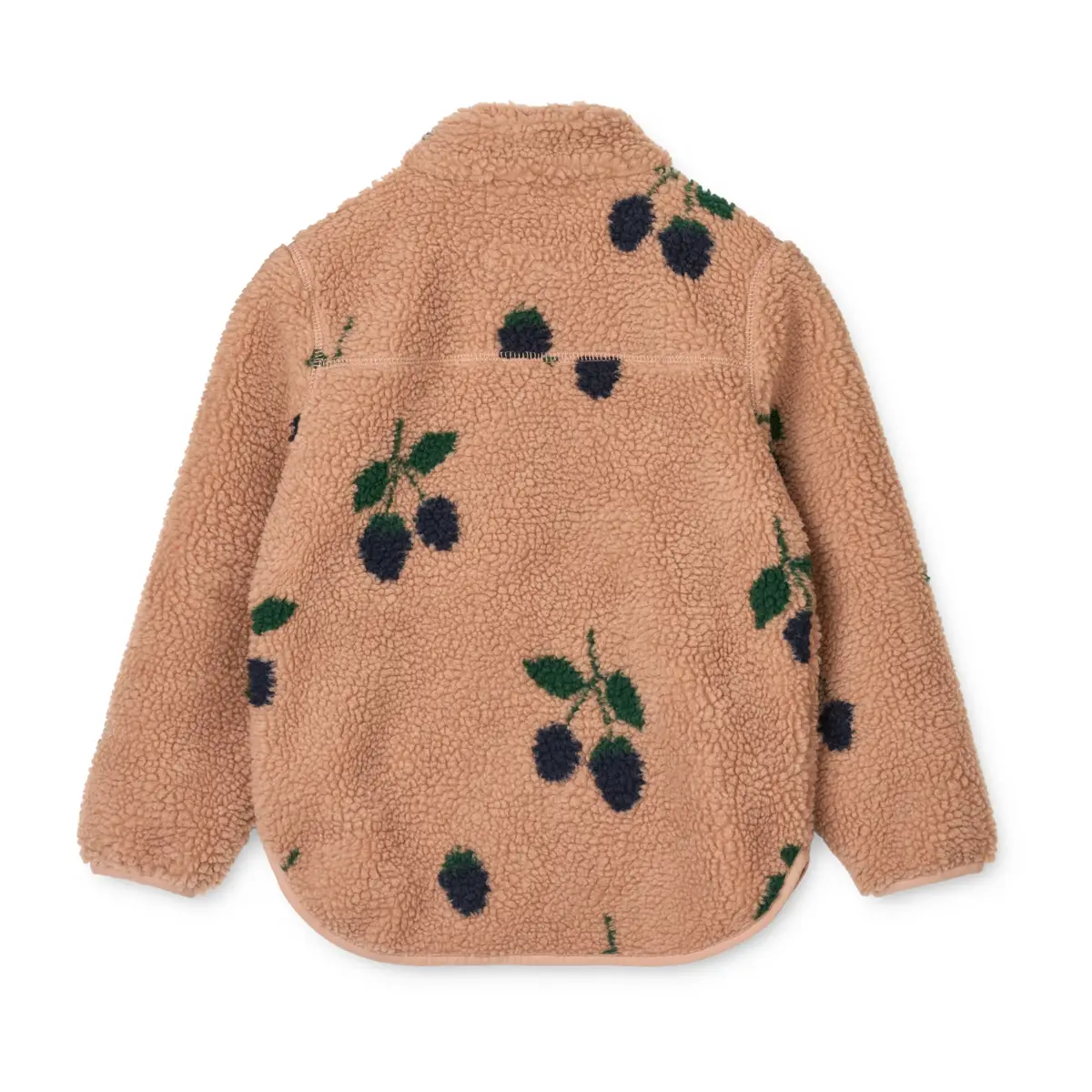 Liewood Nolan Sherpa Jacke für Kinder „Berry / Pale Tuscany“