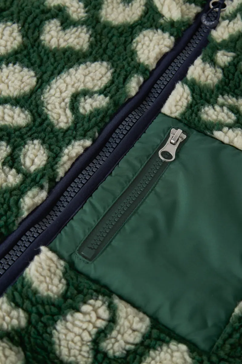 Liewood Sherpa Erwachsenen Jacke Nelson „Mega leo / Garden green“